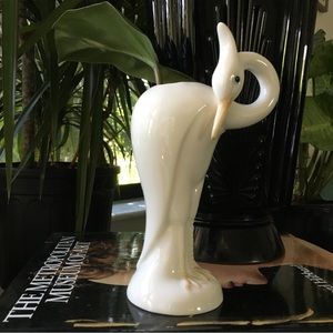 Vintage Crane/ Heron Vase